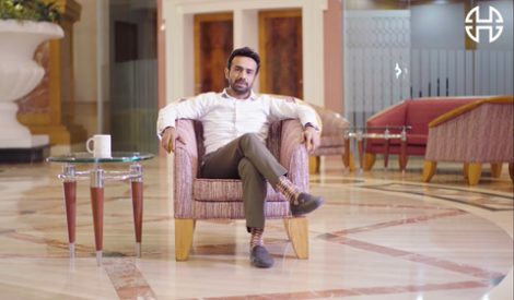 Man sitting on a chair